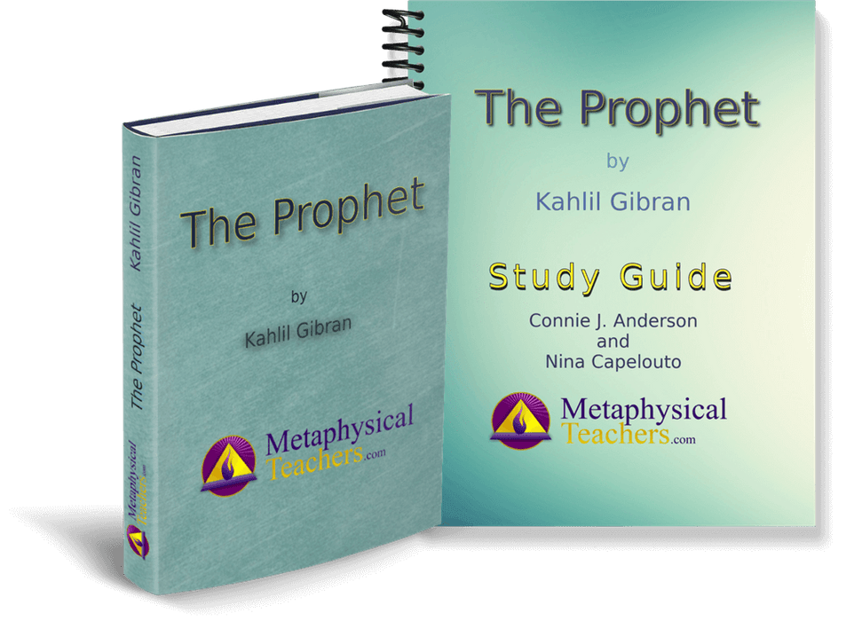 "The Prophet book and study guide set by Kahlil Gibran for in-depth understanding and reflection"