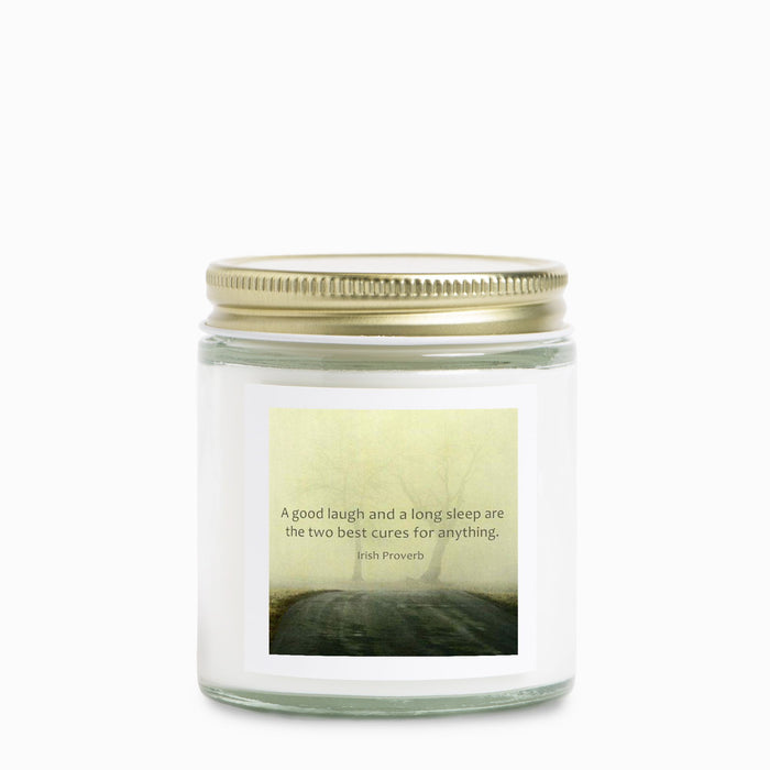 A Good Laugh | Candle Clear Jar 4oz | Hand Poured in the USA