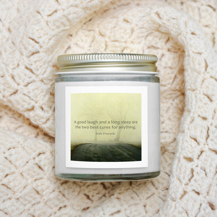 A Good Laugh | Candle Clear Jar 4oz | Hand Poured in the USA