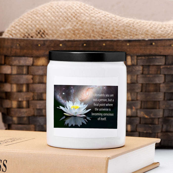 Universe Candle Ceramic 8oz (White)