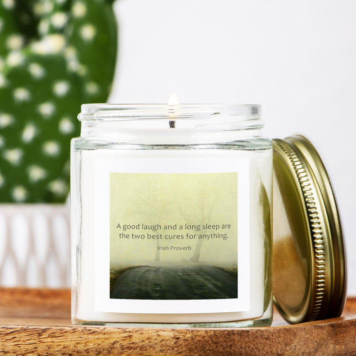 A Good Laugh | Candle Clear Jar 4oz | Hand Poured in the USA
