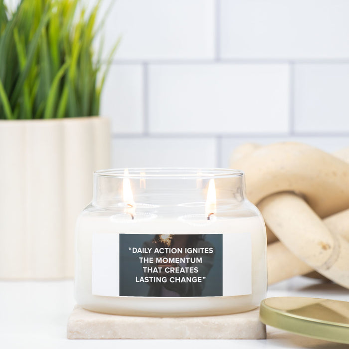 Daily Action Candle Apothecary Jar (Double Wick) Hand Poured in the USA